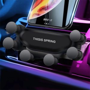 Support Téléphone Voiture Universel à Gravité – Fixation Stable & Automatique