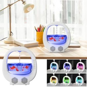 Aquarium 3-en-1 : Diffuseur d’Huile Essentielle, LED Ambiance & Enceinte Bluetooth