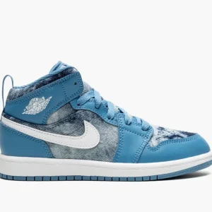 Air Jordan 1 Mid Washed Denim (PS)