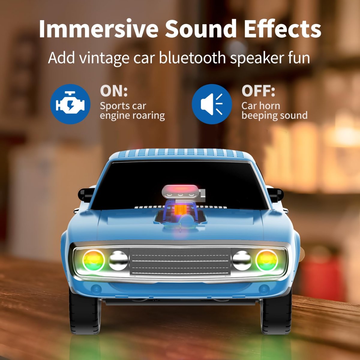 Enceinte Bluetooth Voiture BT-1968 – Haut-parleur sans fil design Muscle Car – Image 5