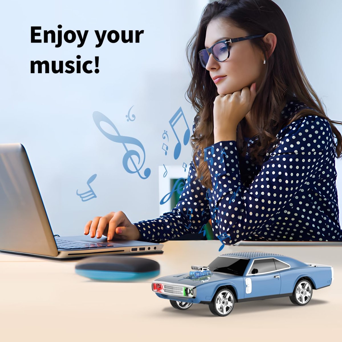 Enceinte Bluetooth Voiture BT-1968 – Haut-parleur sans fil design Muscle Car – Image 7