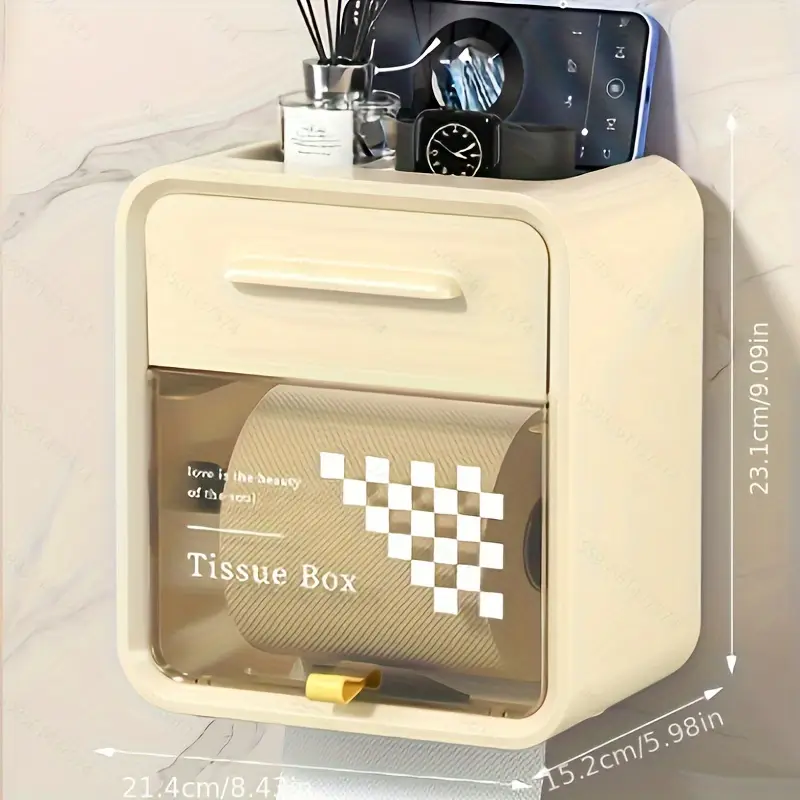 Boîte à Mouchoirs Murale Étanche 360° – Design Élégant & Pratique – Image 3