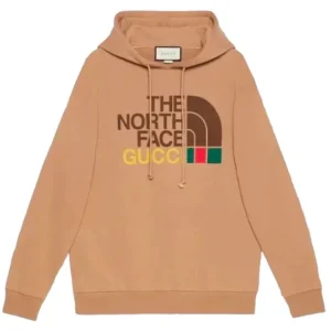 Gucci x The North Face Cotton Hoodie Brown