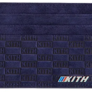 Kith x BMW Porte-cartes Monogram en daim Techno Violet