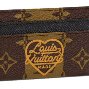 Louis Vuitton x Nigo Double Card Holder Monogram Stripes Brown