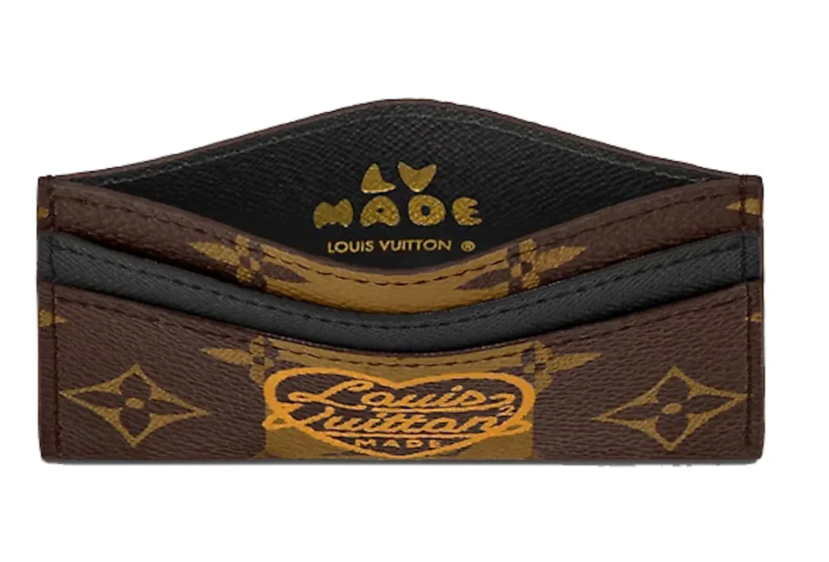 Louis Vuitton x Nigo Double Card Holder Monogram Stripes Brown – Image 3