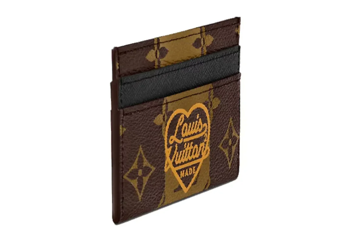 Louis Vuitton x Nigo Double Card Holder Monogram Stripes Brown – Image 4