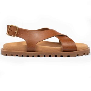 Cross Over Footbed Sandals