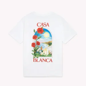 TEE-SHIRT CASABLANCA WHITE ROSES