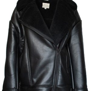 Blouson aviateur oversize Femme - Doublé sherpa recyclé