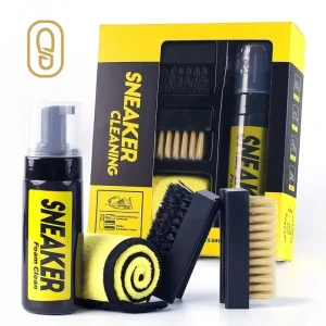 Kit Nettoyage Sneakers – Mousse Active & Brosse Douce pour Baskets Impeccables