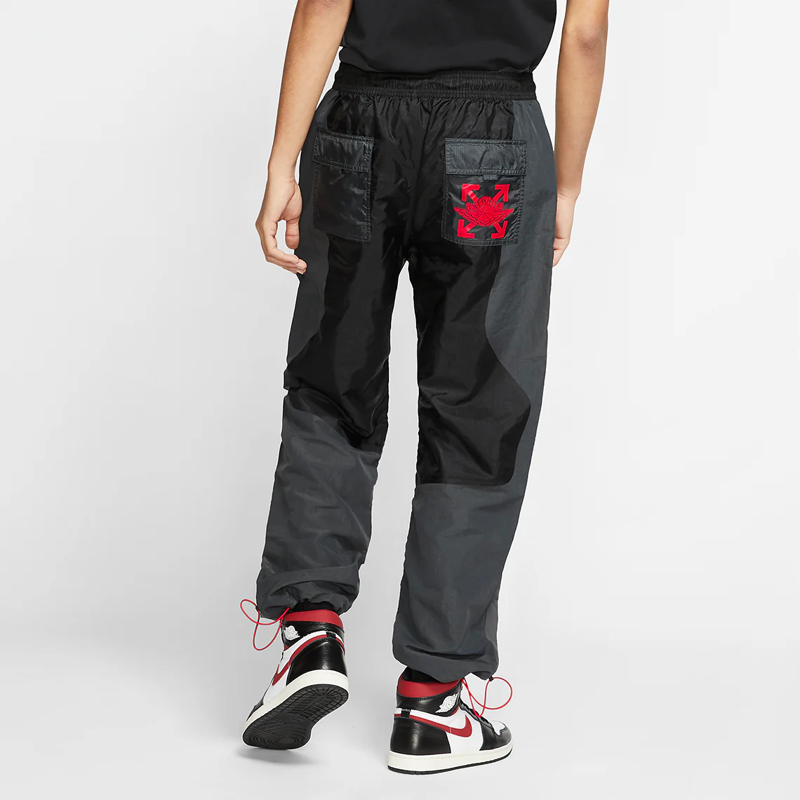 OFF-WHITE x Jordan Woven Pant Black – Image 3