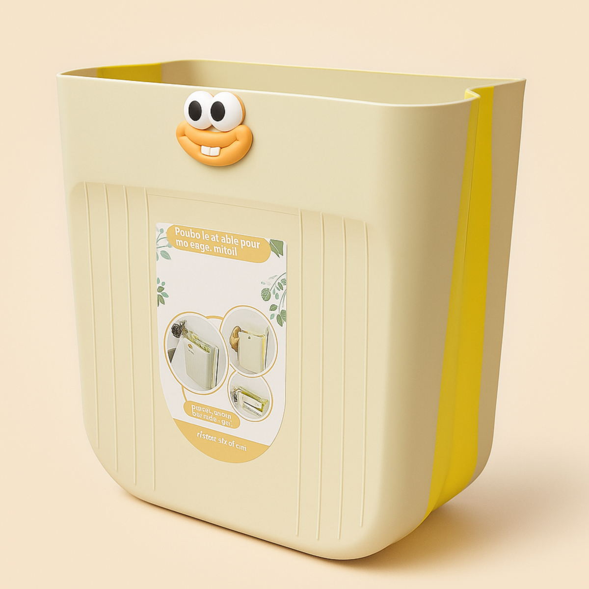 Poubelle Murale Pliable The Good Place – Design Mignon, Gain de Place Optimal – Image 3