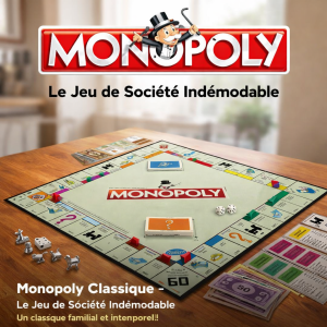 Monopoly Classique – Le Jeu de Société Indémodable