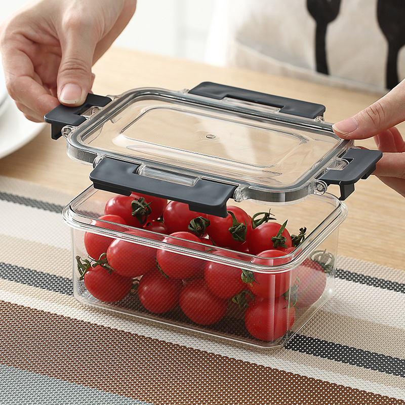 Boîte de Rangement Frigo Hermétique et Transparente – Organisateur de Cuisine Empilable pour Aliments Frais – Image 9