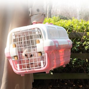 Cage de Transport pour Chat – Aérée & Sécurisée – Confort Optimal pour Voyages & Vétérinaire