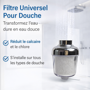 Filtre Universel pour Douche – Anti-Calcaire & Anti-Chlore