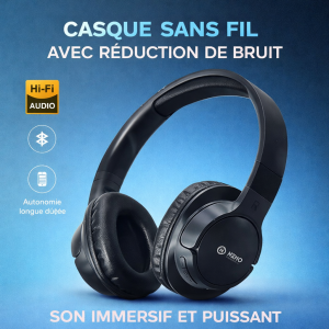 Casque Bluetooth Sans Fil NIMO N-05 – Confort Longue Durée, Appels Mains Libres & Son Puissant