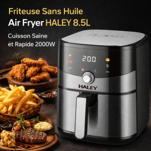 Friteuse Sans Huile Air Fryer Haley 8.5L – Cuisson Saine et Rapide 2000W