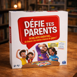 Jeu de Société Défie Tes Parents – Jeu Familial Drôle et Intergénérationnel Enfants vs Adultes