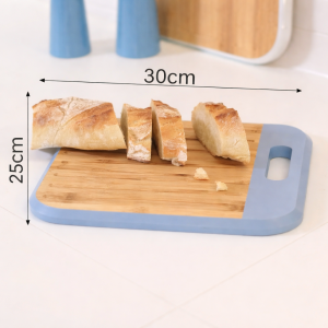 Planche à Découper en Bois 30×25 cm – Grande Planche Cuisine avec Poignée