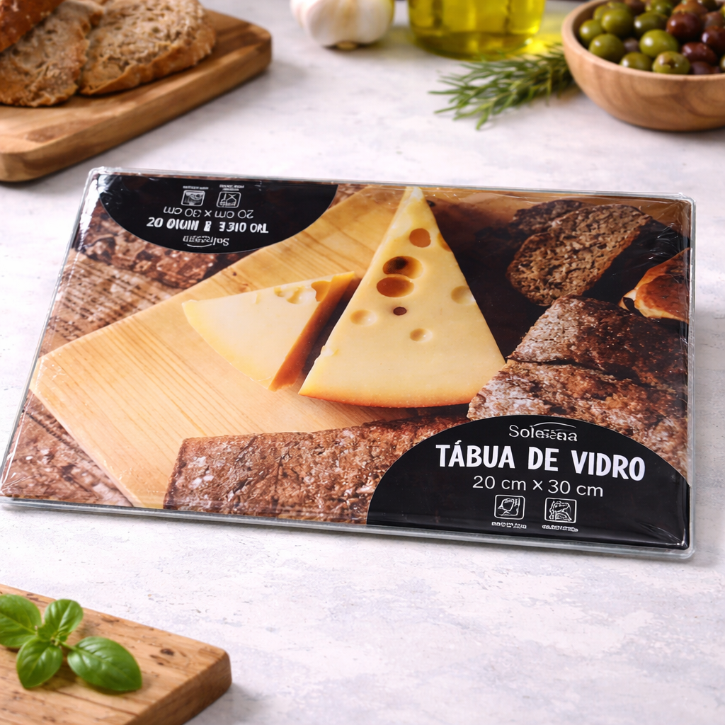 Planche à Découper en Verre 30×20 cm – Résistante, Hygiénique & Design Cuisine – Image 2