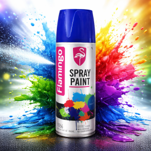 Peinture Spray Bleu Flamingo 450ML – Aérosol Multi-Surfaces Haute Couverture