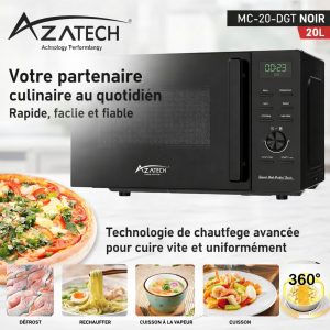 Micro-ondes AZATECH 20L Digital – Performance et Qualité Premium au Meilleur Prix