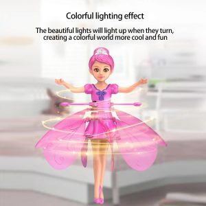 Poupée Fée Volante Magique – Jouet Volant à Induction avec Lumières LED