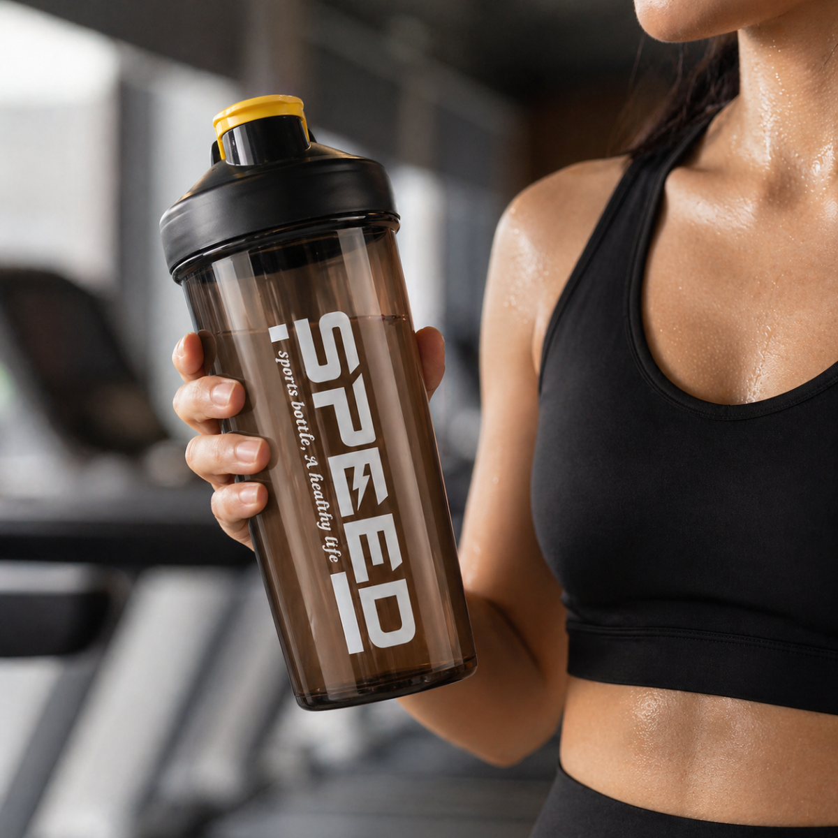 Shaker Sport 800 ml – Gourde de Sport Étanche avec Couvercle Rabattable – Image 3