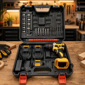 Visseuse Sans Fil avec 2 Batteries en Pack – Coffret Complet avec Accessoires