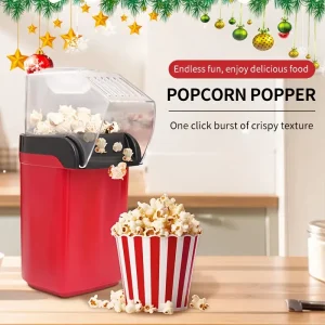 Machine à Popcorn Électrique – Appareil à Popcorn Maison Compact pour Cinéma, Soirées & Enfants