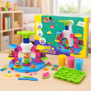 Machine à Pâtisserie Jouet pour Enfants – Set Funny Pâtisserie Clay avec Pâte à Modeler, Moules & Accessoires