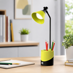 Lampe de Bureau LED Rechargeable avec Pot à Crayons – Éclairage 3 Intensités pour Étude, Lecture et Travail